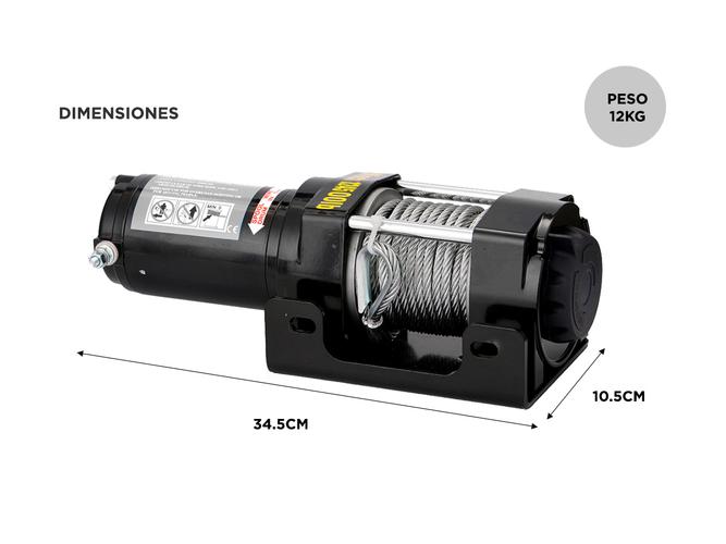  Aparejo Electrico Gadnic AP124500LB Remolque Portatil 2000kg 10m  - 4