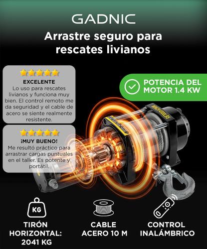 Aparejo Electrico Gadnic AP124500LB Remolque Portatil 2000kg 10m  - 1