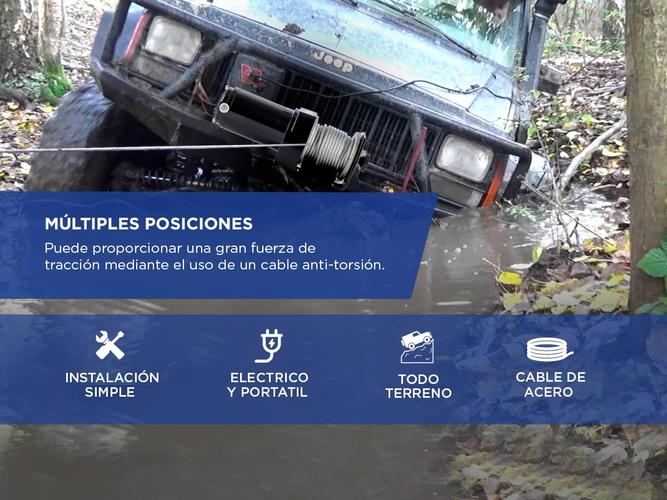 Aparejo Electrico Gadnic AP122000LB Portátil Remolque 900kg 10m Usado - 2