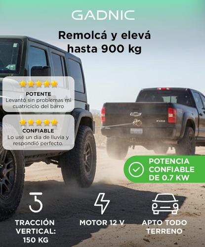 Aparejo Electrico Gadnic AP122000LB Portátil Remolque 900kg 10m - 1