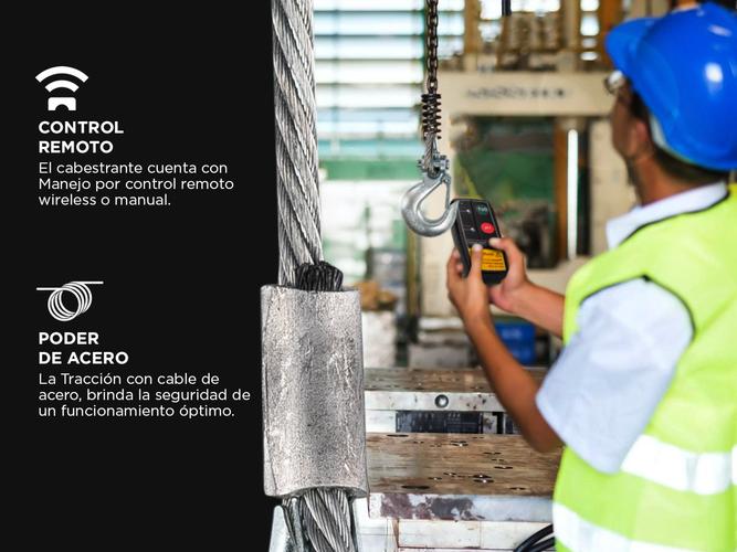 Aparejo Eléctrico Gadnic Con Cuerda de Acero 26m 12w - 3