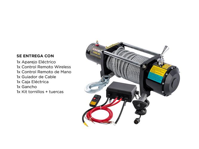 Aparejo Eléctrico Gadnic Con Cuerda de Acero 26m 12w - 6