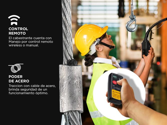Aparejo Eléctrico AP9090K Gadnic Con Cable de 26 Mts Hasta 7727kg - 3