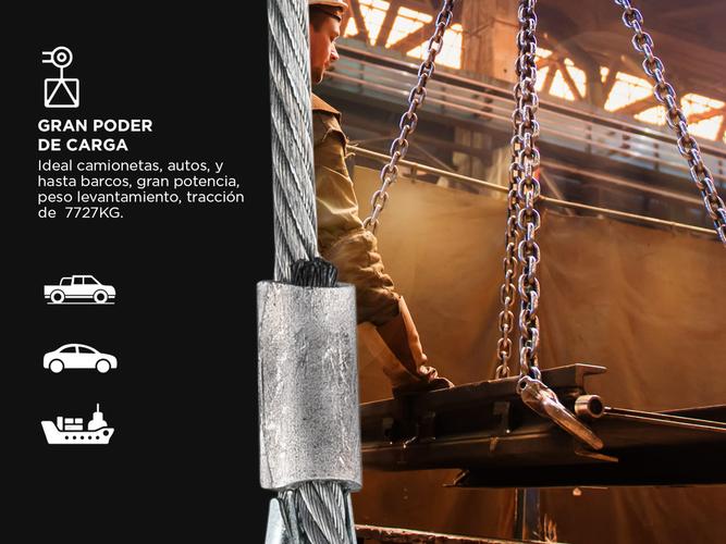 Aparejo Eléctrico AP9090K Gadnic Con Cable de 26 Mts Hasta 7727kg - 4
