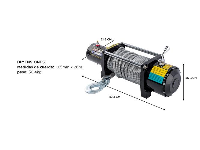 Aparejo Eléctrico AP9090K Gadnic Con Cable de 26 Mts Hasta 7727kg - 5