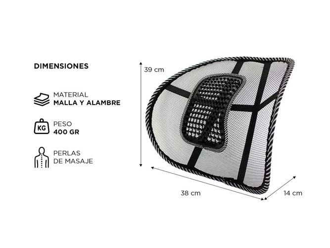 Soporte Respaldo Gadnic Apoyo Lumbar x2 - 4