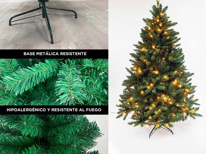 Arbol De Navidad Canadiense de Lujo 1.80mts con Base Metálica - 3