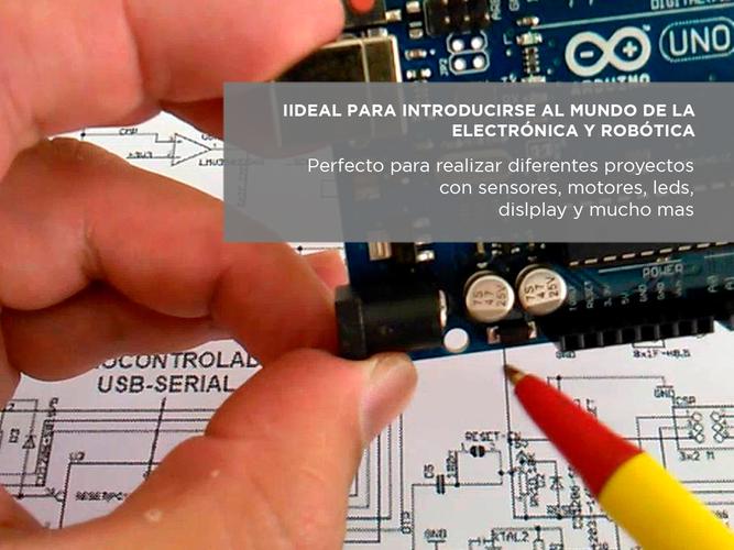 Kit Arduino Uno R3 Compatible Componentes Robotica Principiantes  - 2