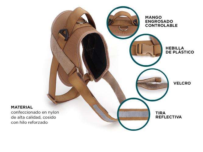 Pretal Arnés Táctico Para Perro Gadnic ARP3 Reflectiva - 3