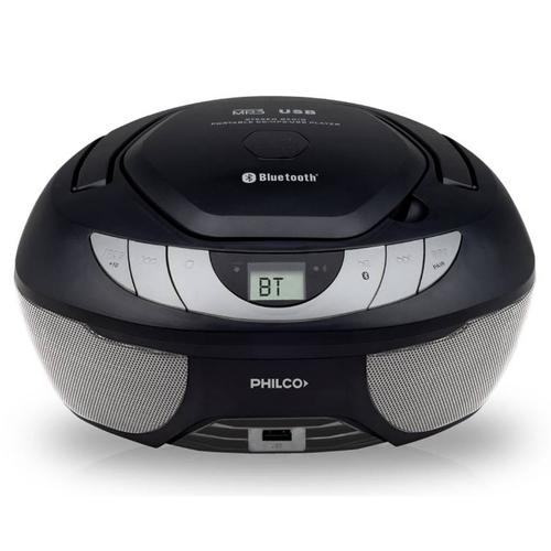Radiograbador Philco CD Mp3 Usb Auxiliar Bluetooth 300w Negro  - 0
