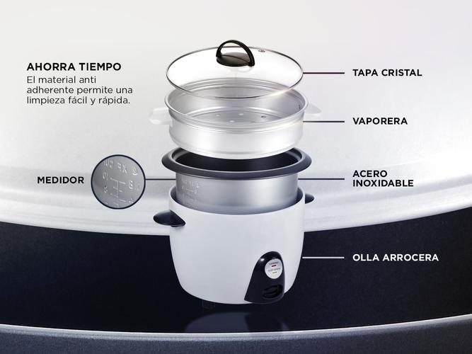 Olla Arrocera Gadnic RM1000 Vaporera Antiadherente 700w - 2