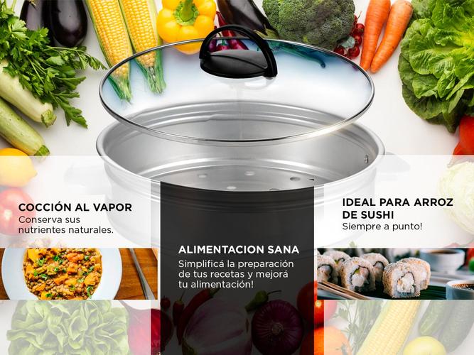 Olla Arrocera Gadnic RM1000 Vaporera Antiadherente 700w - 3