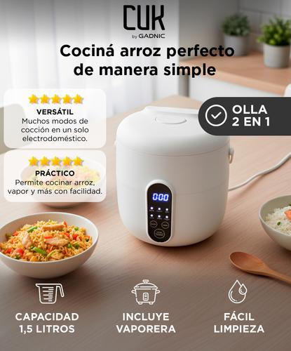 Arrocera Electrica Riceron Gadnic Olla Eléctrica Vaporera Multi Función 1.5L Outlet - 1