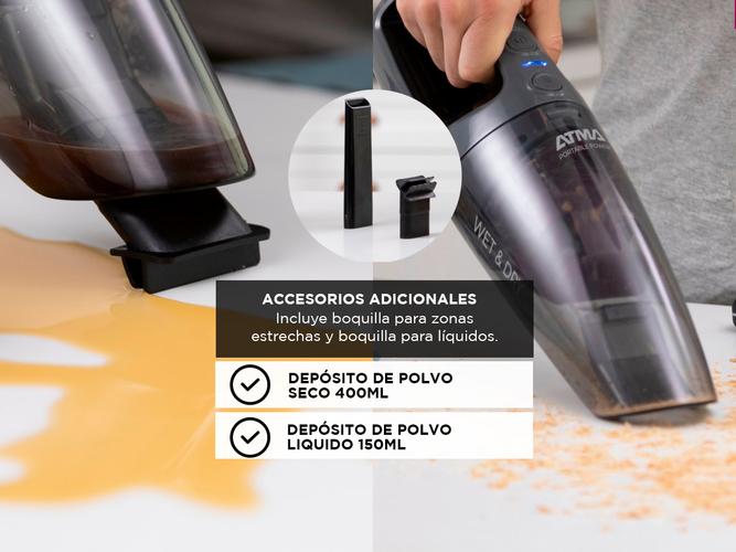 Aspiradora de Mano Inalámbrica Atma Power Para Polvos y Líquidos - 3