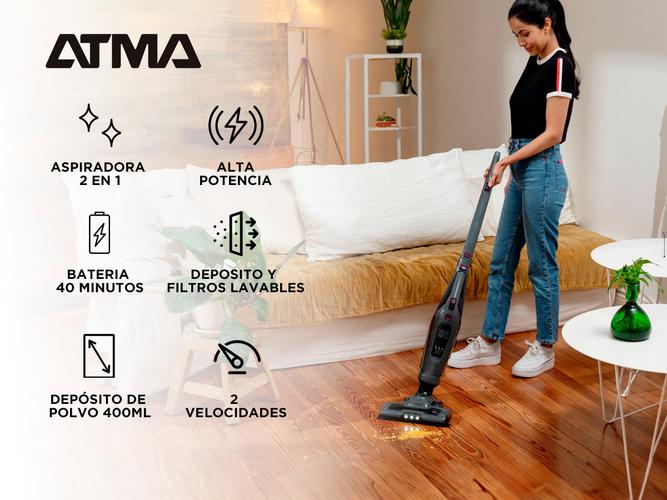 Aspiradora Inalámbrica Atma 2 en 1 Dual Force Power - 1