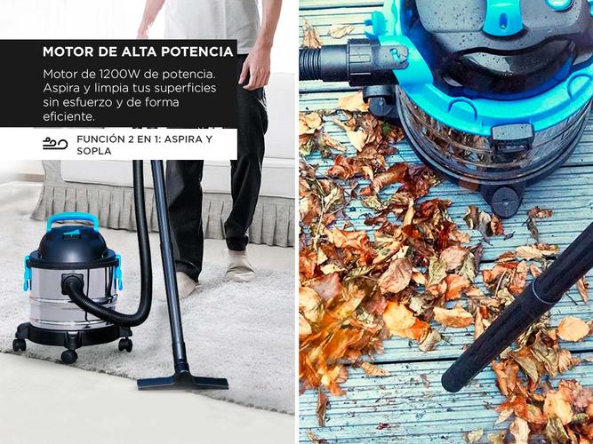 Aspiradora y Sopladora Gadnic 20L Acero Inoxidable - 2