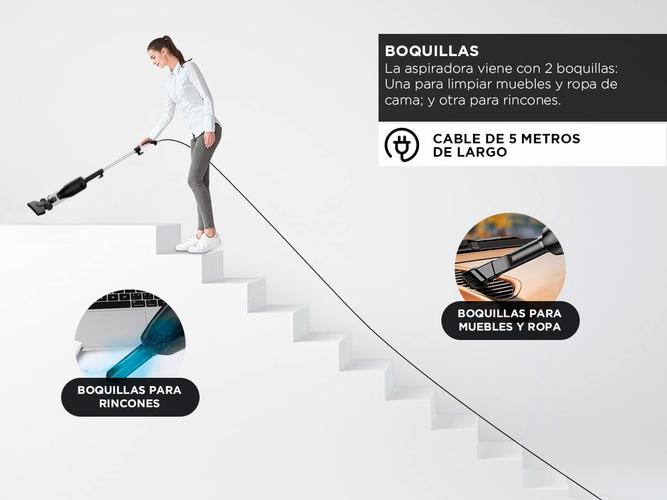 Aspiradora Vertical Gadnic 2 en 1 de Mano 600W - 4