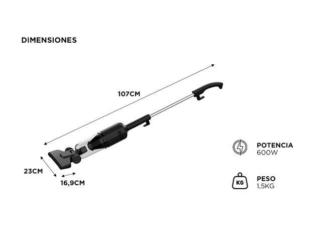 Aspiradora Vertical Gadnic 2 en 1 de Mano 600W - 5