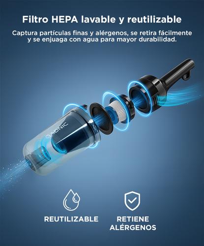 Aspiradora Vertical Gadnic 2 en 1 de Mano 600W - 3