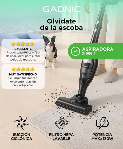 Aspiradora De Mano 2 en 1 Gadnic Recarga Automática 150W - 1