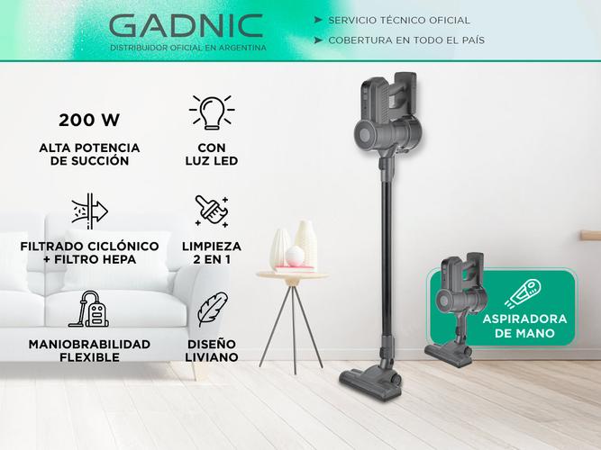 Aspiradora Inalámbrica Gadnic 2 En 1 Vertical y de Mano 200W - 1