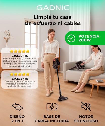 Aspiradora Vertical Gadnic 2 en 1 Inalámbrica  Outlet - 1
