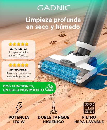 Aspiradora Vertical Trapeadora Gadnic 2 en 1 Aspira en Seco y Húmedo - 1