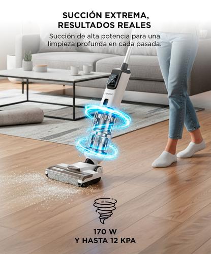 Aspiradora Vertical Trapeadora Gadnic 2 en 1 Aspira en Seco y Húmedo - 2