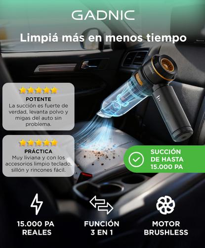 Aspiradora De Mano Gadnic 100W 15KPa Inalambrica 111V Con Filtro HEPA Y Soplado - 1