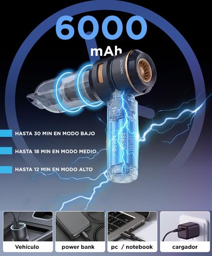 Aspiradora De Mano Gadnic ASP00033 Inalambrica 100W Succion 15KPa Filtro HEPA Bateria 111V - 3