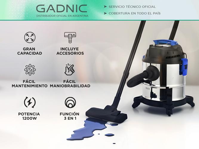 Aspiradora Industrial Profesional Gadnic De Tacho 18L 1200W 3 en 1 - 1