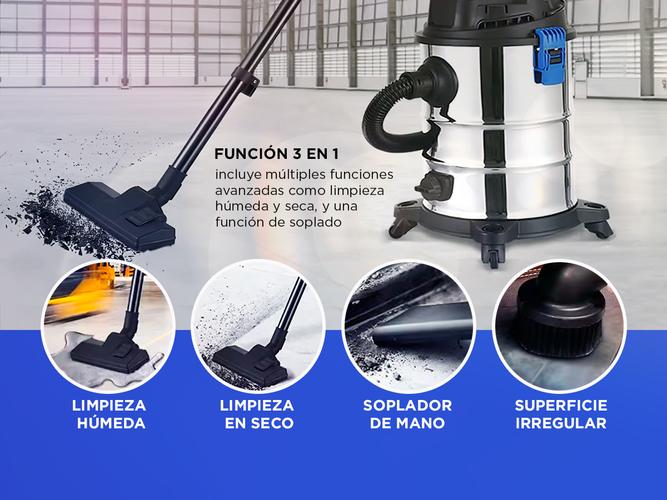Aspiradora Industrial Profesional Gadnic De Tacho 18L 1200W 3 en 1 - 3