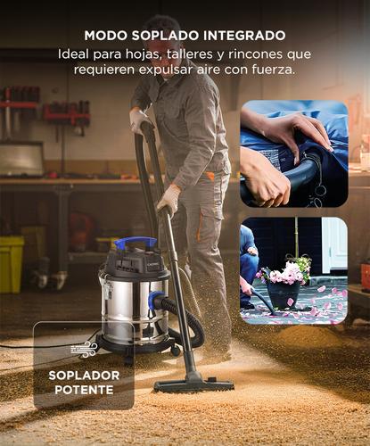 Aspiradora de Tacho Gadnic 20L 1200W Para Polvo y Liquido - 4