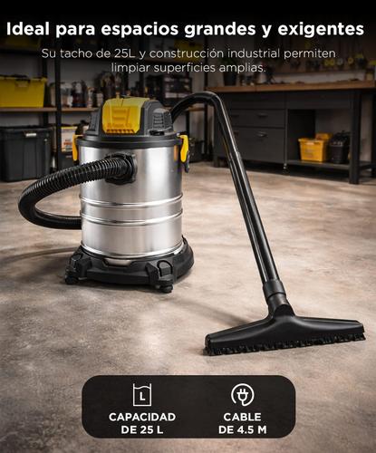 Aspiradora Industrial 25L Gadnic MG500 De Tacho Sin Bolsa 1200W Función Sopladora - 3