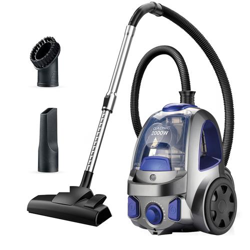 Aspiradora Ciclónica Gadnic 2000W Filtro Lavable Rebobinado Automático de Cable - 0