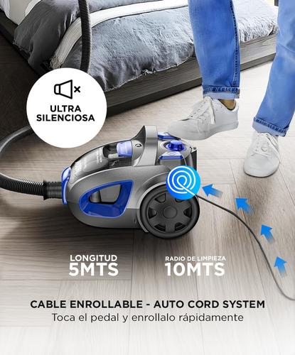 Aspiradora Ciclónica Gadnic 2000W Filtro Lavable Rebobinado Automático de Cable - 5