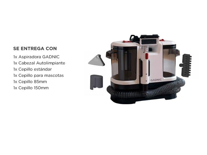 Aspiradora Limpia Tapizado Gadnic 700W con Accesorios Intercambiables - 5