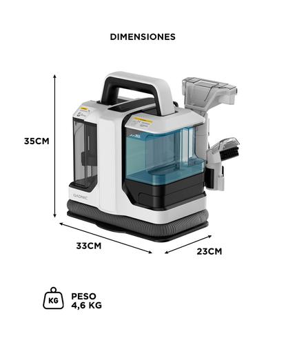 Aspiradora Limpia Tapizados Gadnic Manguera Y Picos Intercambiables Portátil 700 W  - 6