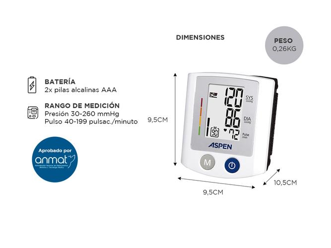 Tensiómetro digital automático de muñeca Aspen PLUS-S150  - 4