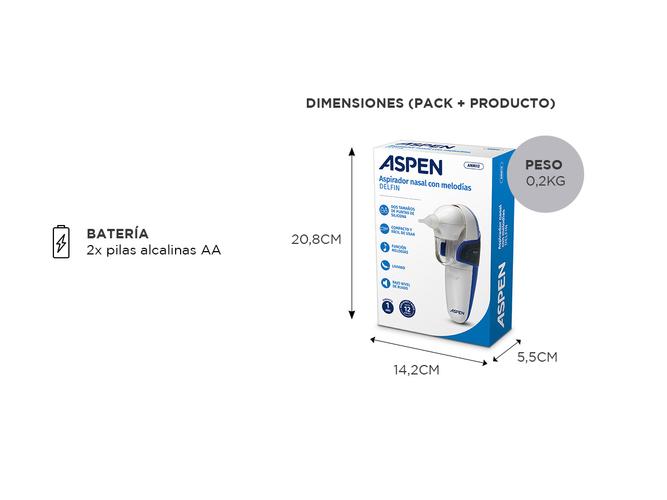 Aspirador nasal automático Aspen Delfín ANM12 12 melodías - 4