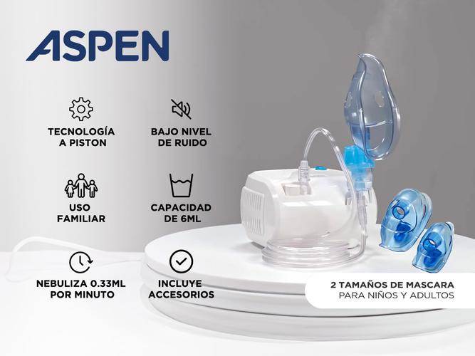 Nebulizador Aspen A Piston Familiar Portatil Estuche BR-CN116 Usado - 1