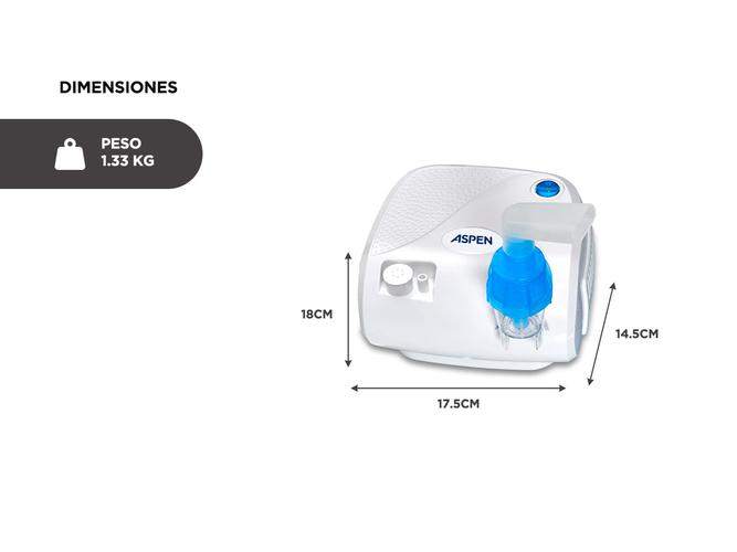 Nebulizador Aspen A Piston Familiar Portatil Estuche BR-CN116 Usado - 4
