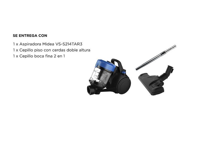 Aspiradora Midea VS-S214TAR3 sin bolsa Direct Cyclone 1400W - 5