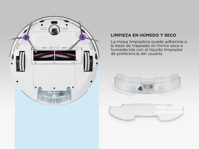 Aspiradora Robot ATMA Trapeadora ATAR21C1DH Filtro Hepa - 4