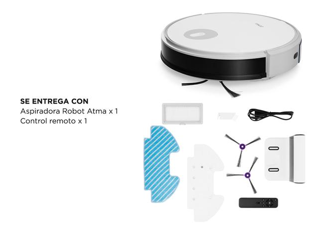 Aspiradora Robot ATMA Trapeadora ATAR21C1DH Filtro Hepa - 5
