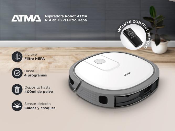 Aspiradora Robot ATMA ATAR21C2PI Filtro Hepa - 1