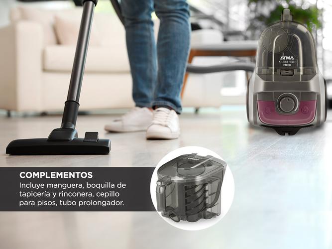 Aspiradora Atma AS9021 ciclonica 2000w capacidad 1,5 litros - 3