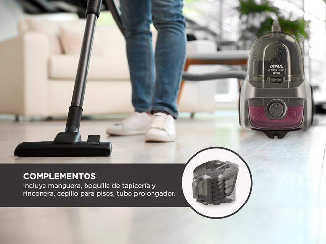 Aspiradora Atma X-Treme Power AS9021PI 2000W 1.5Lts Sin Bolsa Filtro HEPA - 2