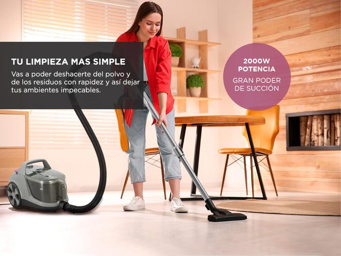 Aspiradora Atma X-Treme Power AS9021PI 2000W 1.5Lts Sin Bolsa Filtro HEPA - 4