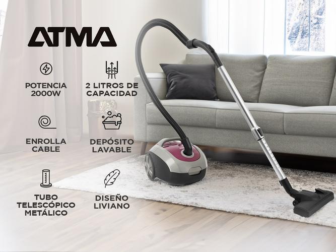 Aspiradora Trineo Atma AS9121PI 2l Morado Y Plateada 220v - 1